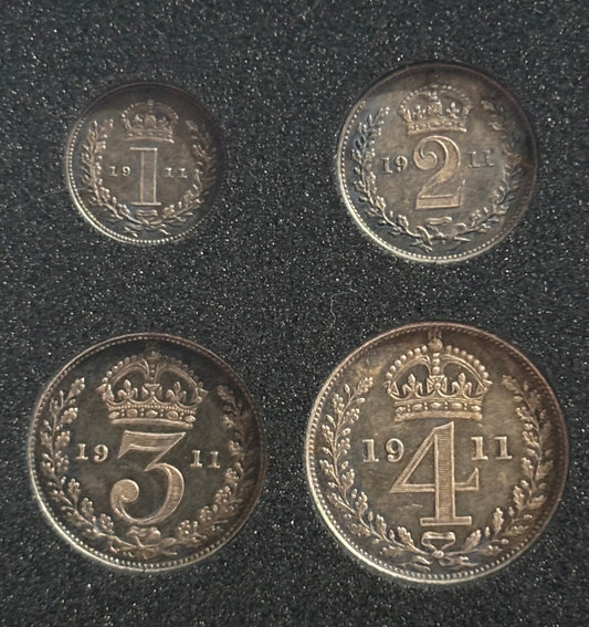 1911 4 coin British Maundy Set