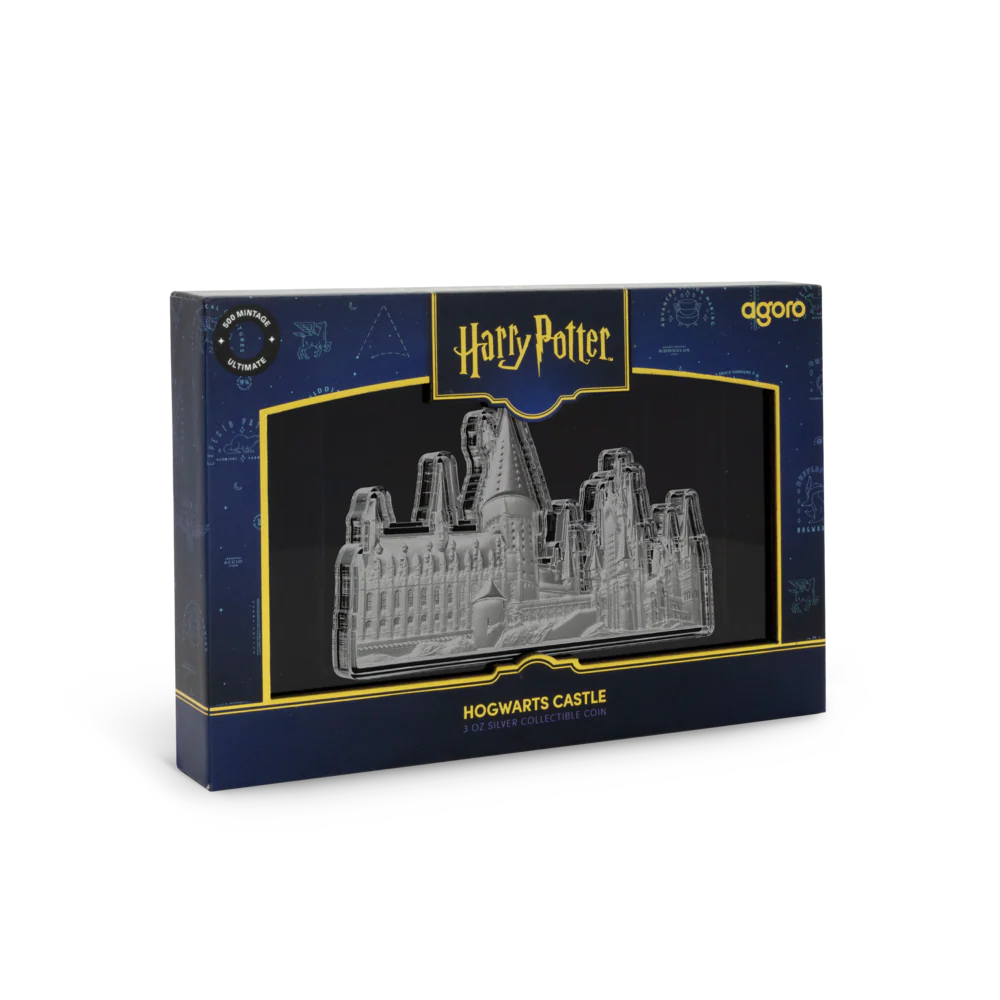 HARRY POTTER™ - Hogwarts Castle 3oz Silver Collectible Coin