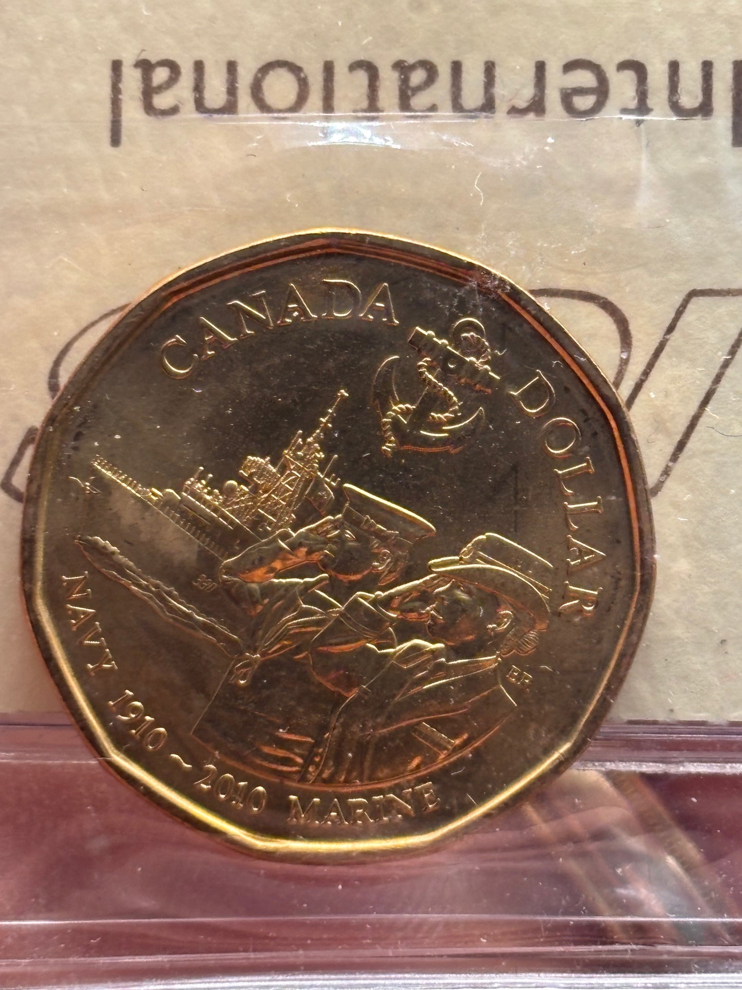 2010 Canada $1 Navy 100 Years. ICCS graded MS-64