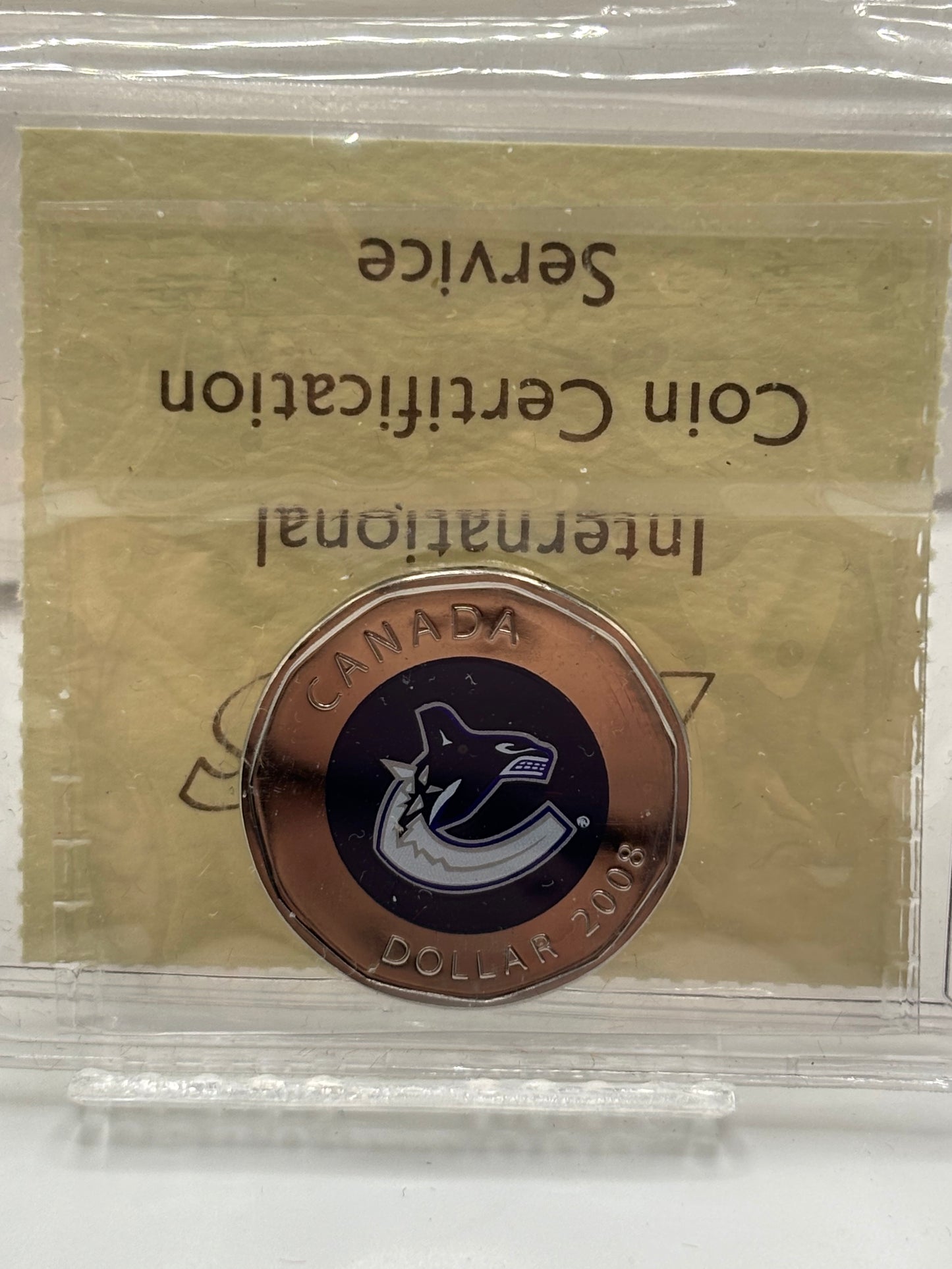 2008 Canada $1 Vancouver Jersey NBU. ICCS Graded MS-64