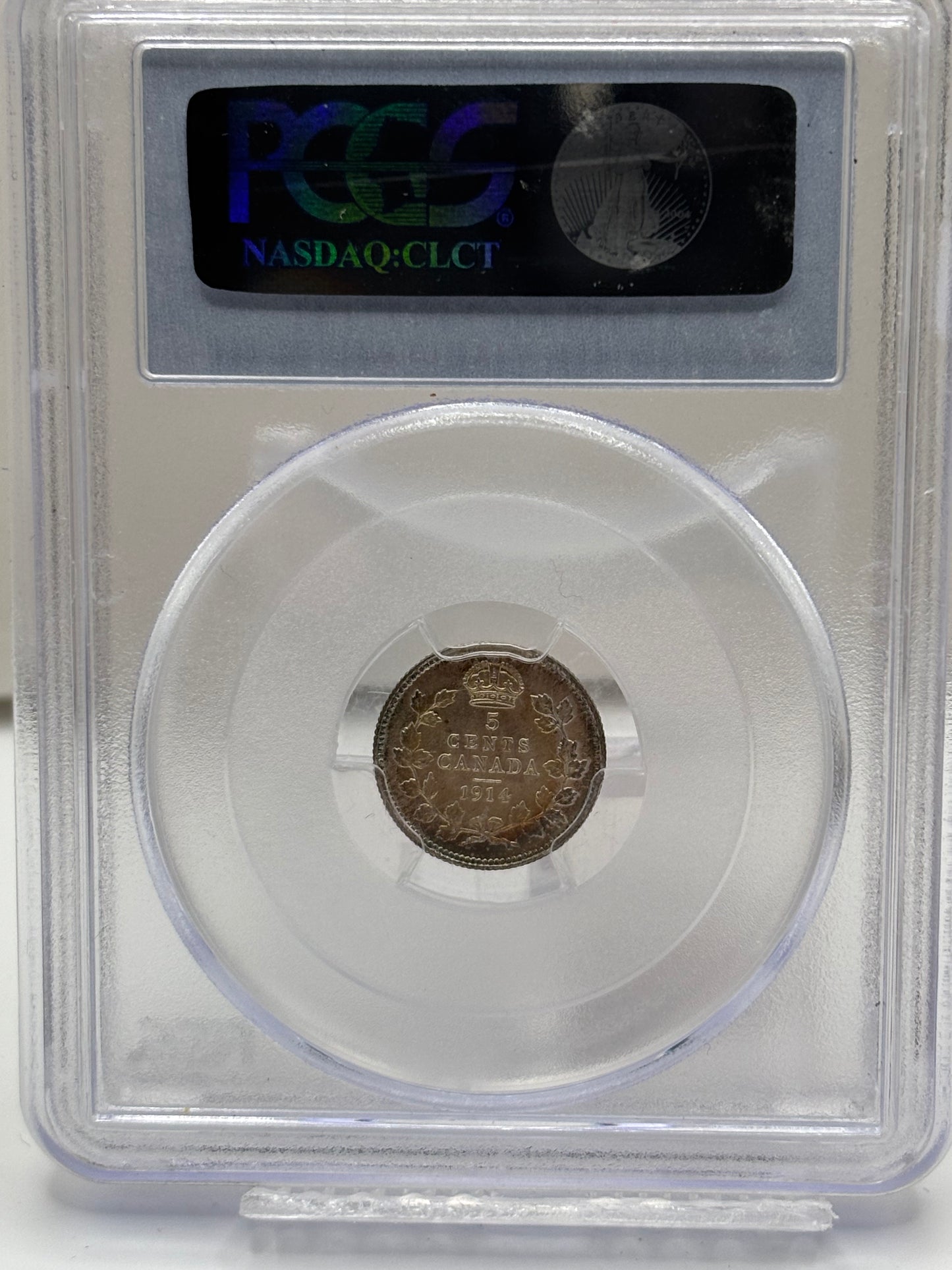 1914 Canada 5 Cent PCGS graded MS-66