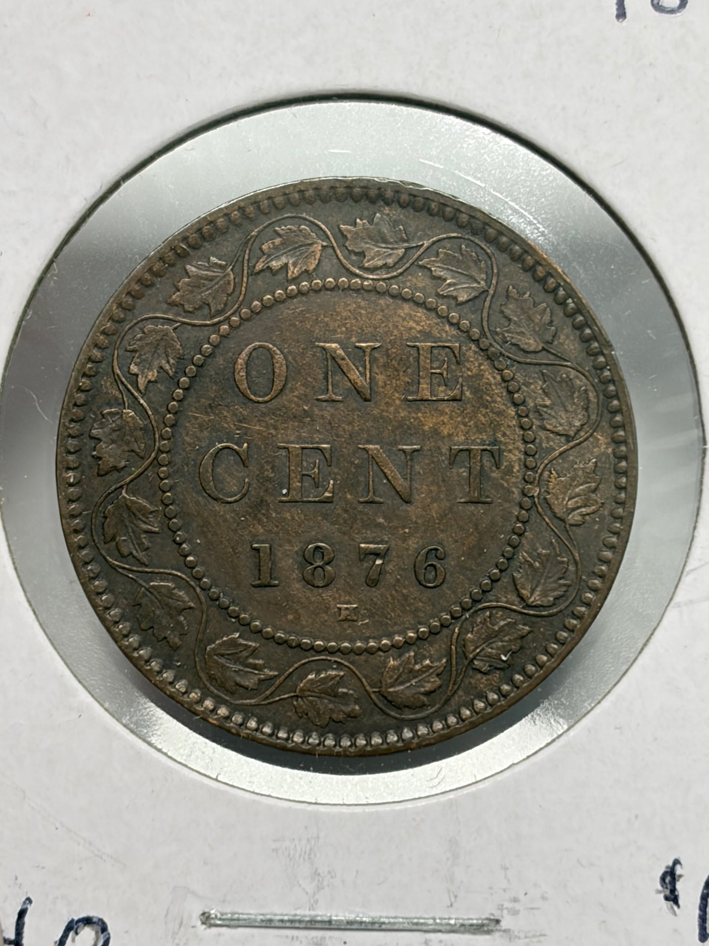 1876H Canada large $0.01. EF-40