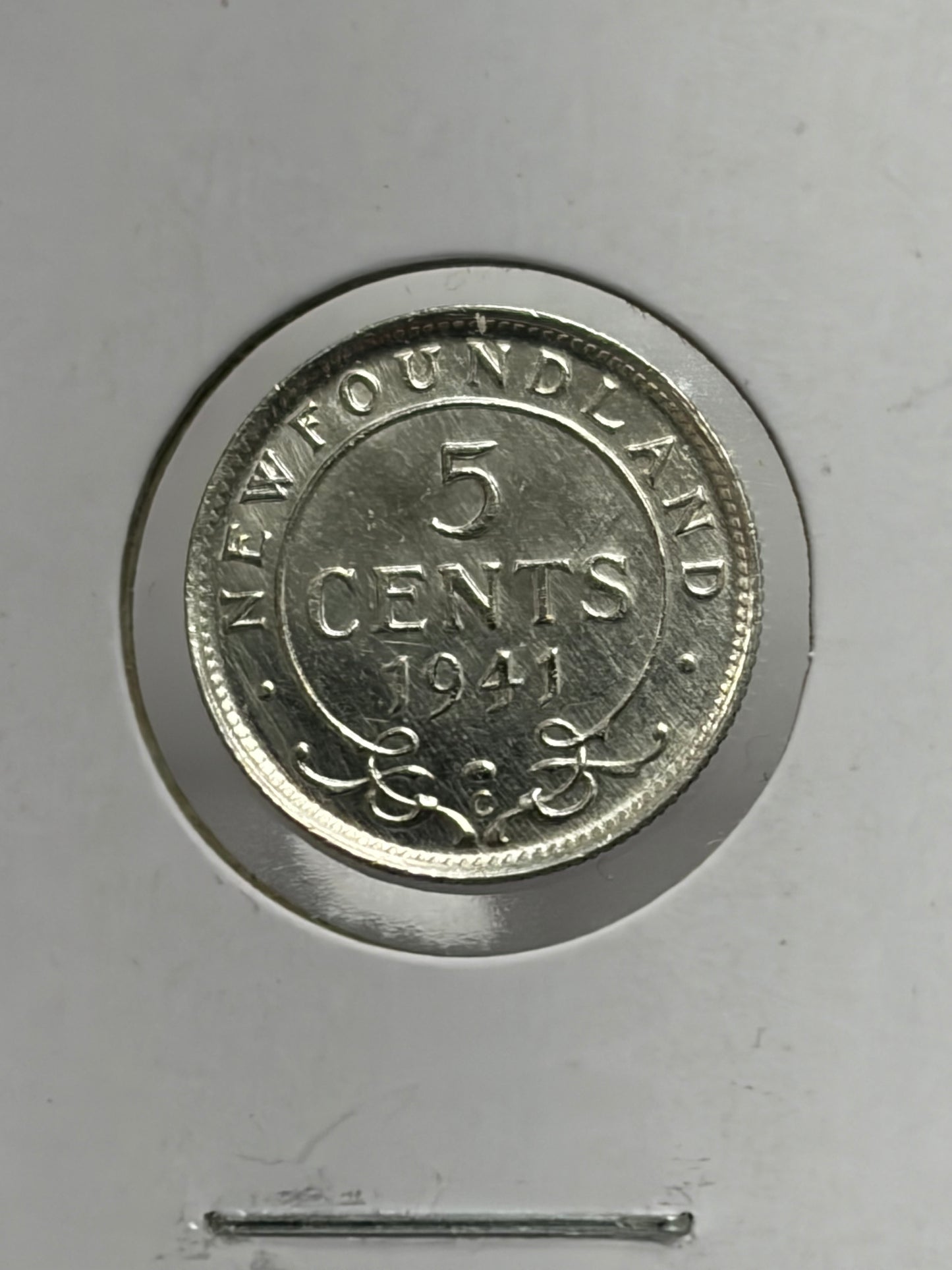 NFLD 1941c $0.05. AU-50