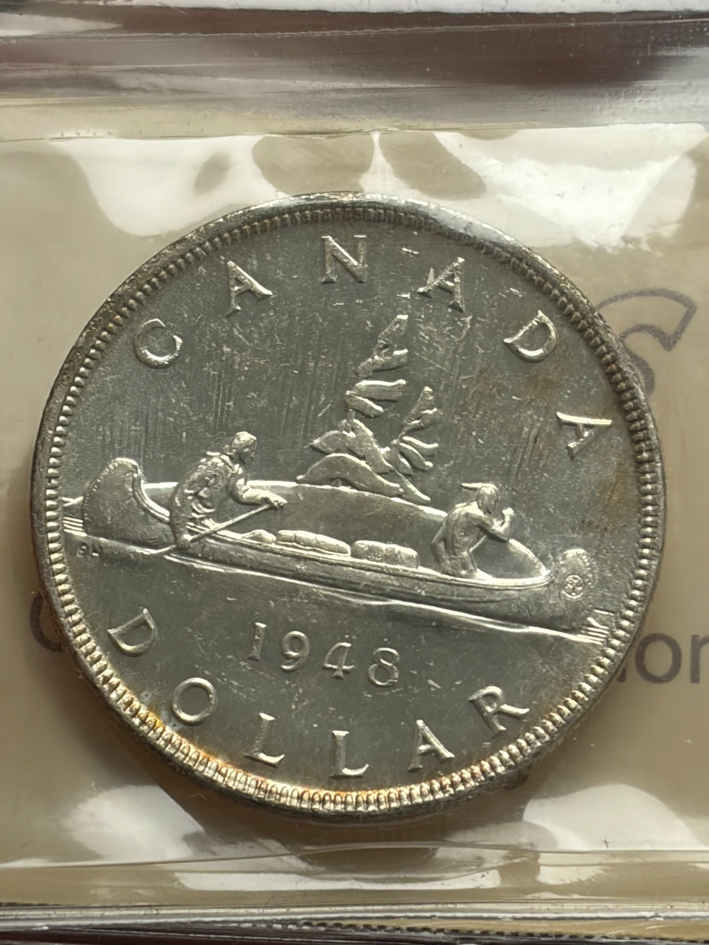1948 Canada $1. ICCS graded MS-62