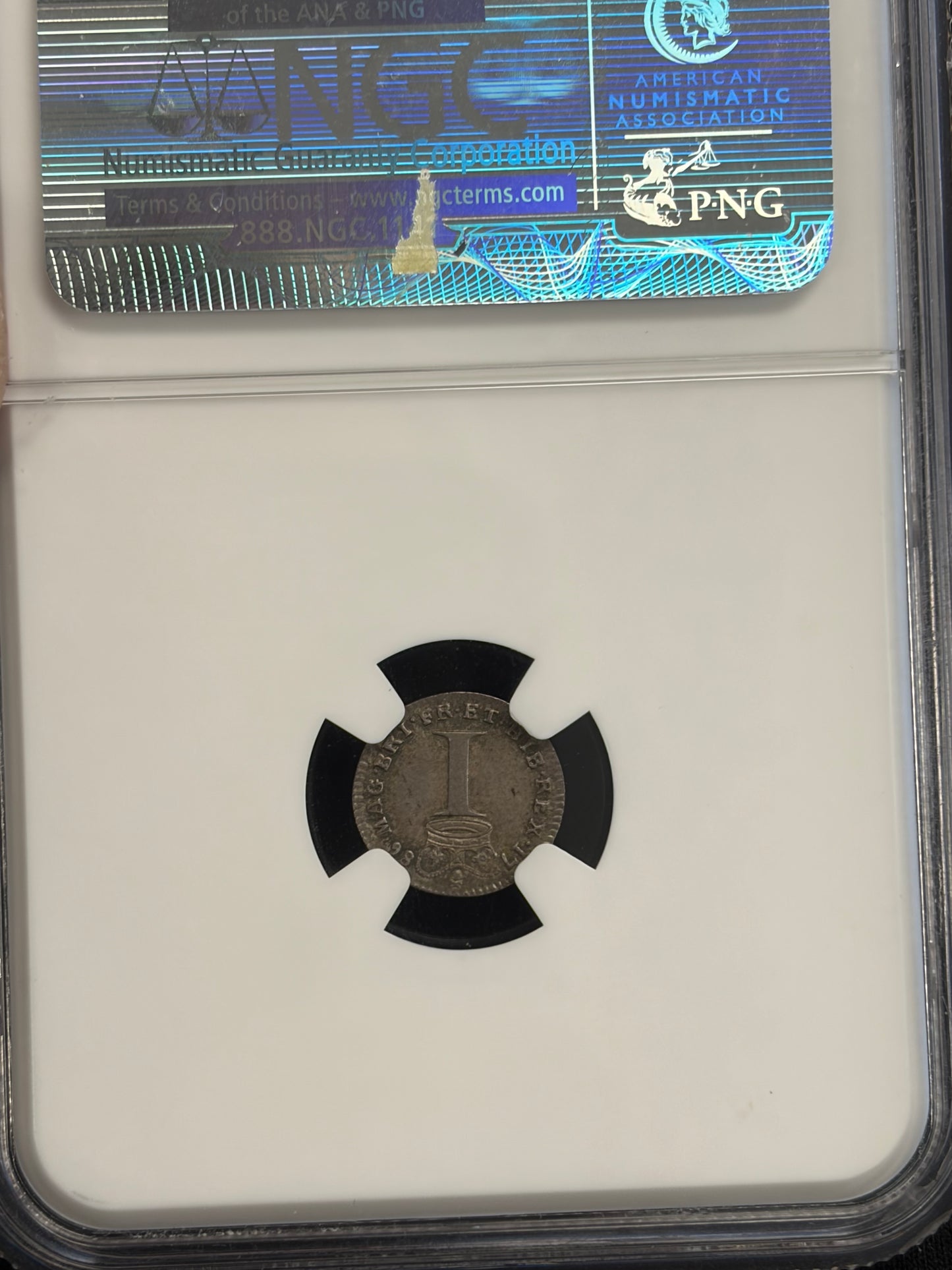1786 4 coin British Maundy Set NGC Graded AU58-MS62