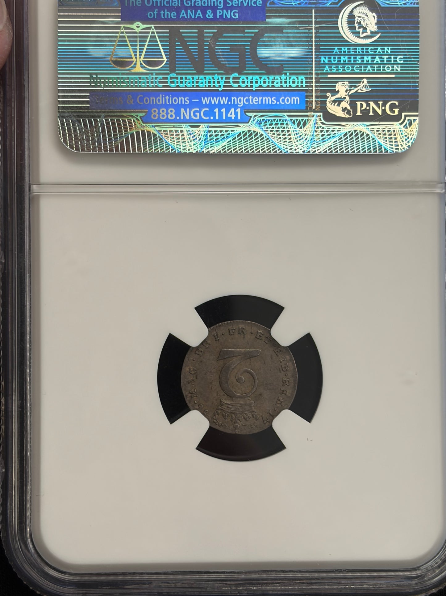 1786 4 coin British Maundy Set NGC Graded AU58-MS62
