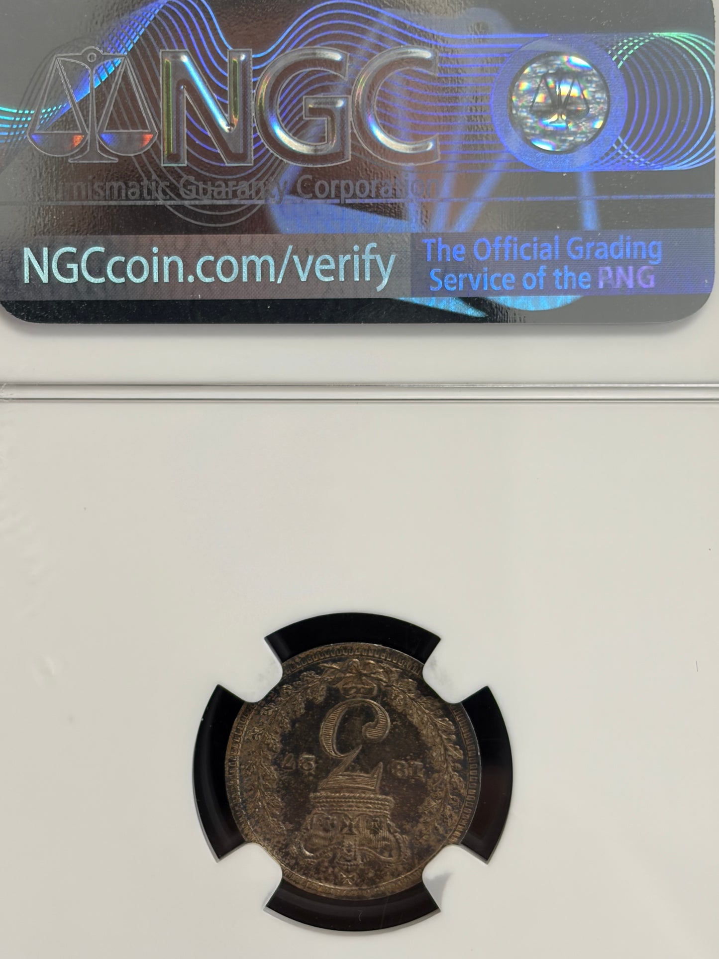 1827 4 coin British Maundy Set NGC Graded MS61-MS64