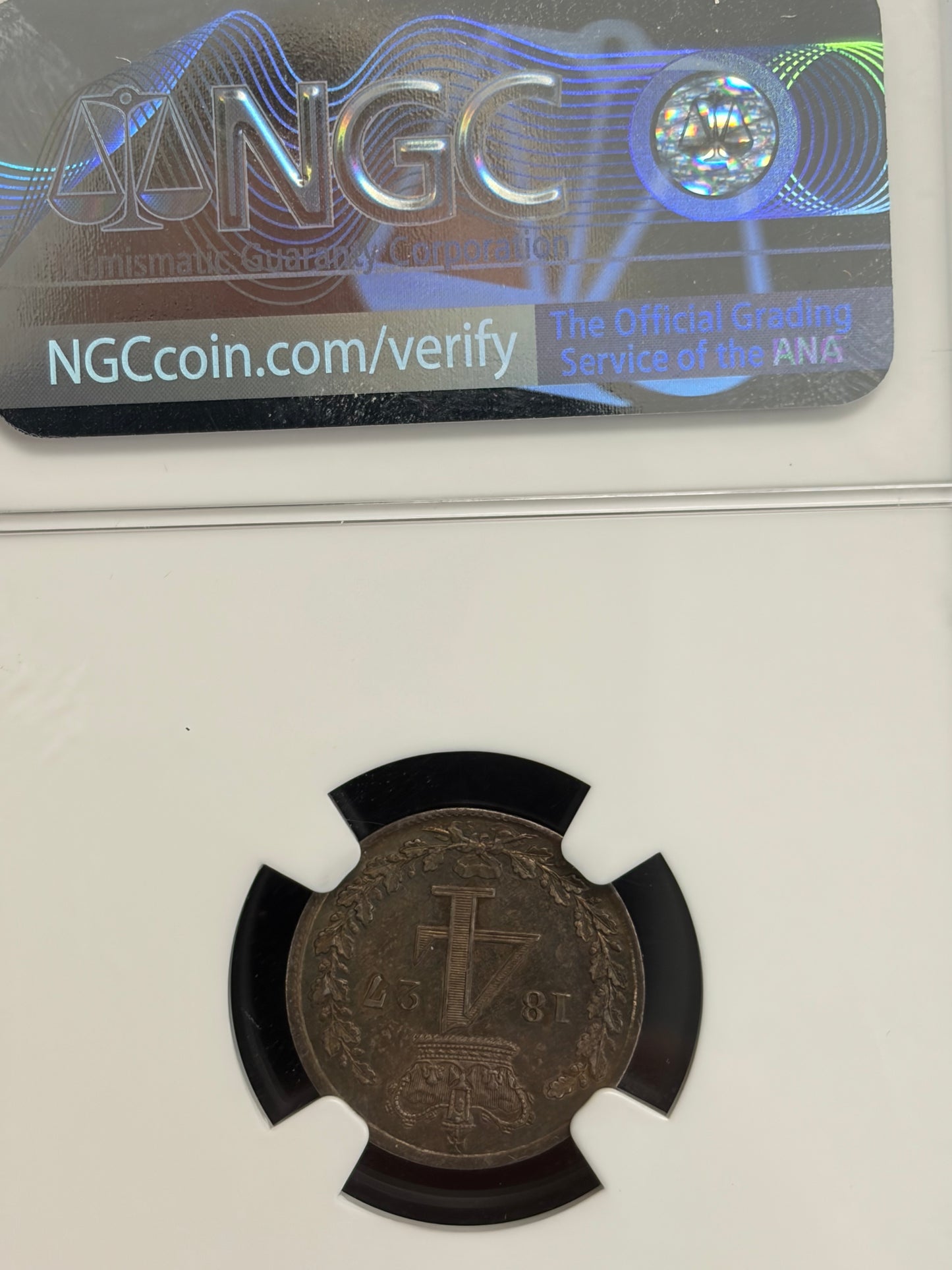 1827 4 coin British Maundy Set NGC Graded MS61-MS64