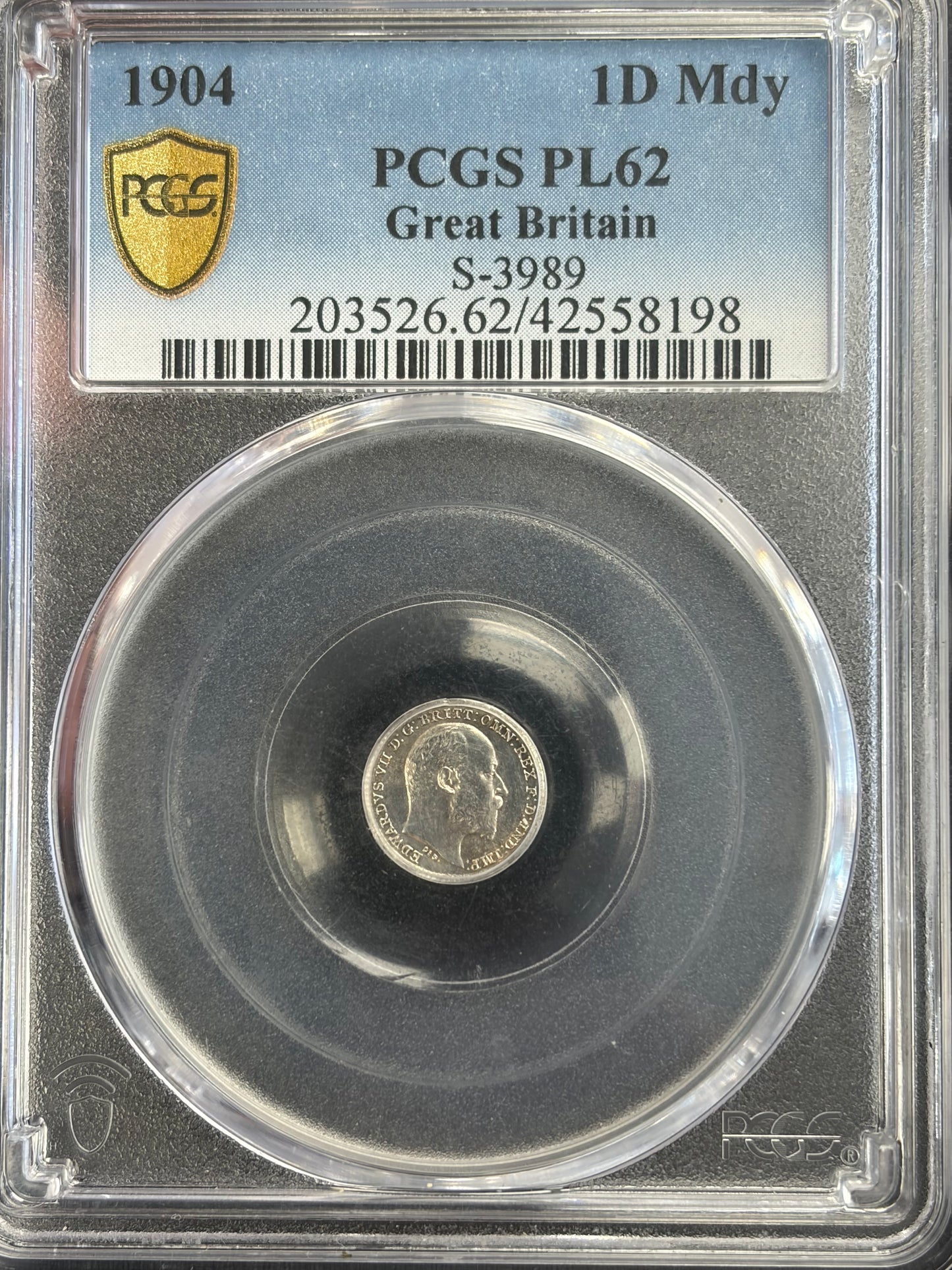 1904 4 coin British Maundy Set PCGS Graded PL-61 and PL-61