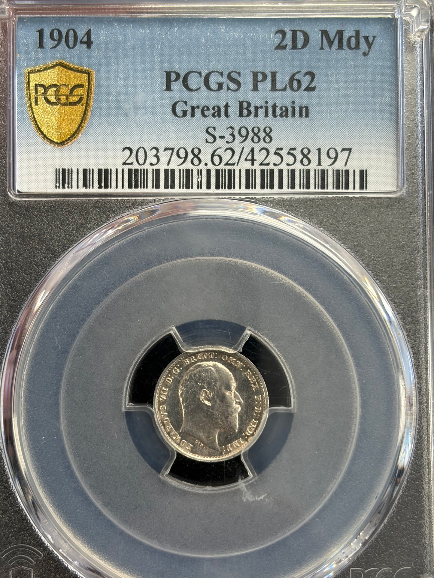 1904 4 coin British Maundy Set PCGS Graded PL-61 and PL-61