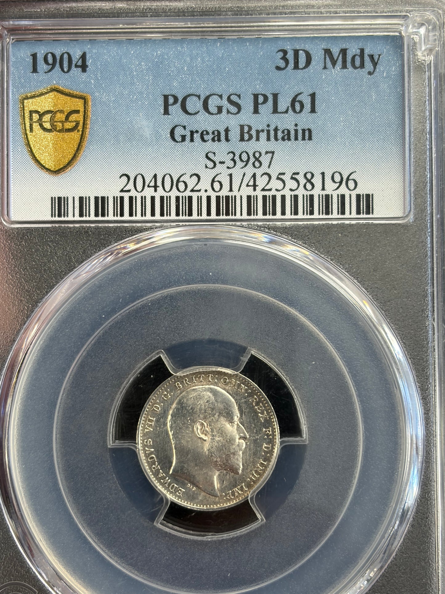 1904 4 coin British Maundy Set PCGS Graded PL-61 and PL-61