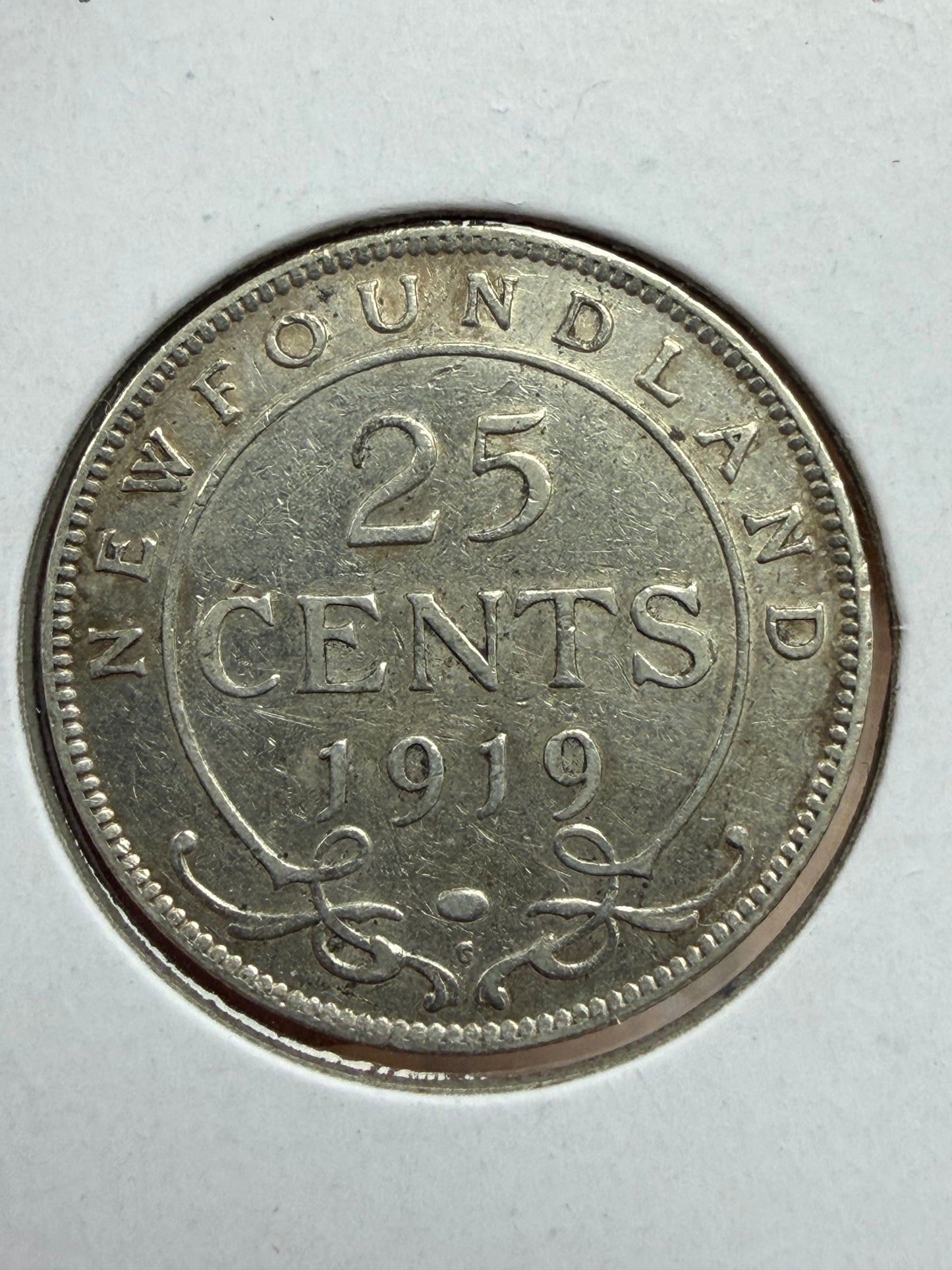 1919c NFLD $0.25. F-15