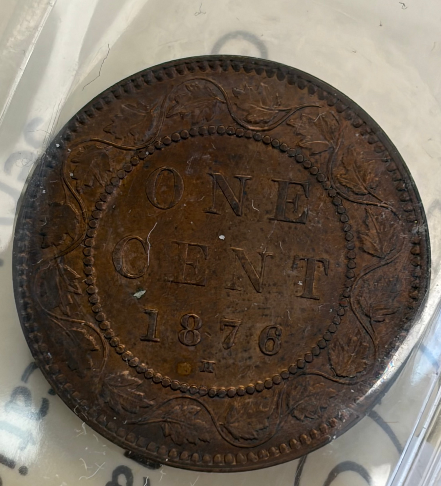 1876-H Canada Large Cent | ICCS MS-63 Red & Brown | Victorian Penny | Heaton Mint