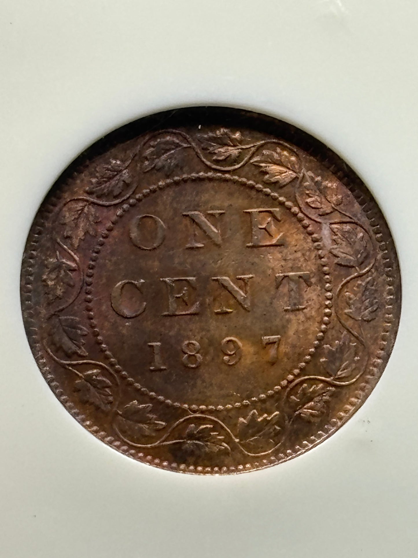 1897 Canada Large Cent NGC Graded MS65 RB