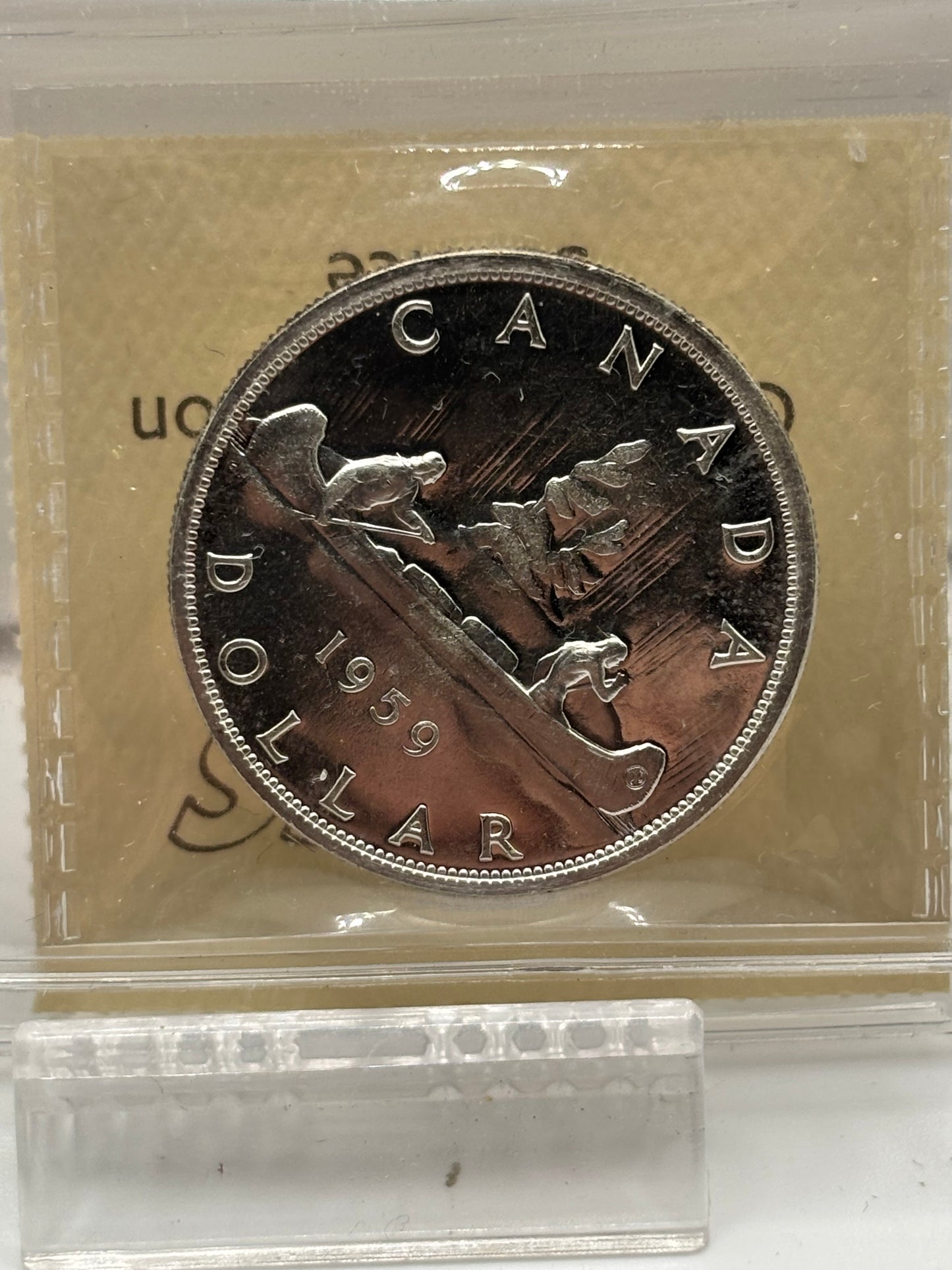 1959 Canada $1 ICCS Graded PL-66 Heavy Cameo