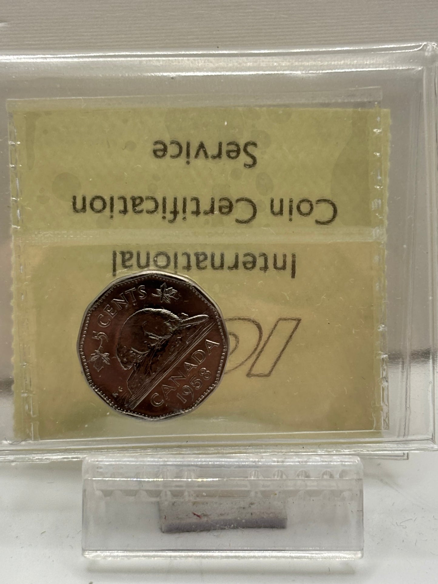 1958 Canada 5 Cent ICCS Graded MS-66