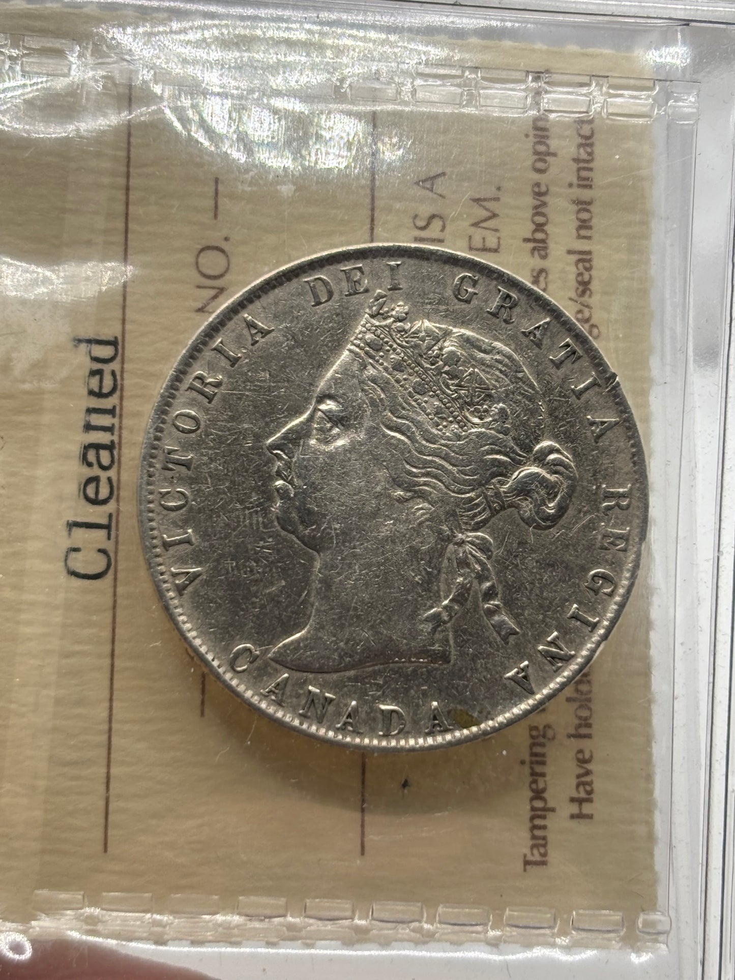 Canada 1901 Canada 50 Cents ICCS Graded F-15 Cleaned
