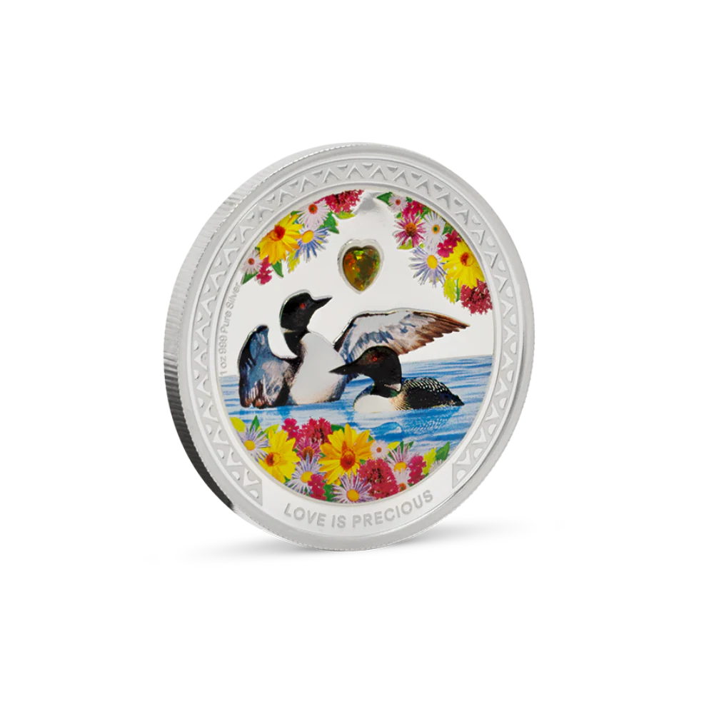 Love is Precious – Great Northern Diver 1oz Silver Collectible Coin