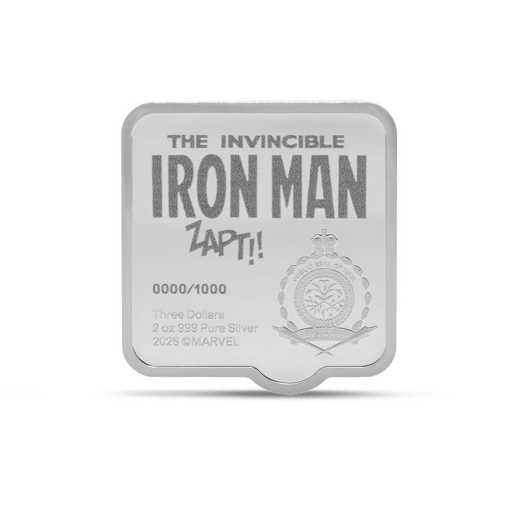 Marvel – Iron Man 'ZAPT!!' 2 oz Silver Collectible Coin