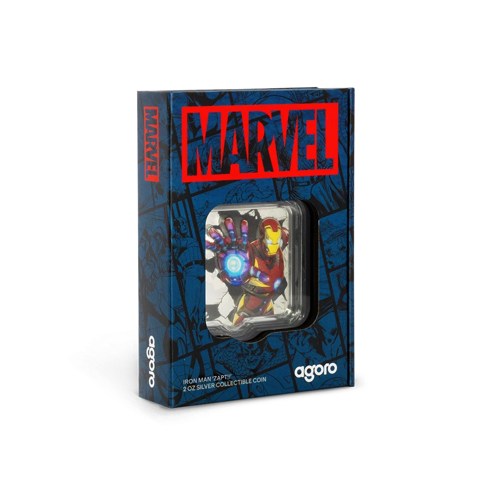 Marvel – Iron Man 'ZAPT!!' 2 oz Silver Collectible Coin