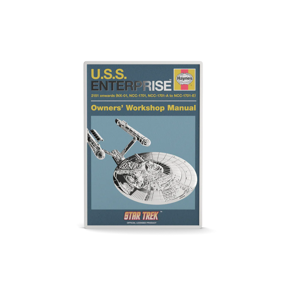 Star Trek - U.S.S. Enterprise NCC-1701 Bridge Owner Manual 1oz Silver Coin