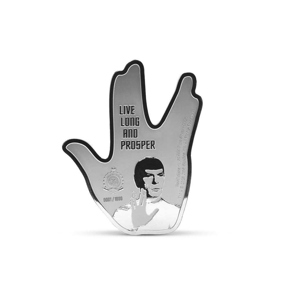 Star Trek - The Vulcan Salute 1oz Silver Coin