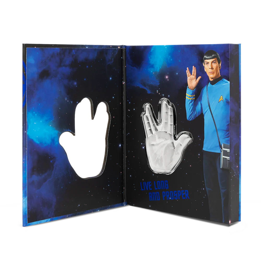 Star Trek - The Vulcan Salute 1oz Silver Coin