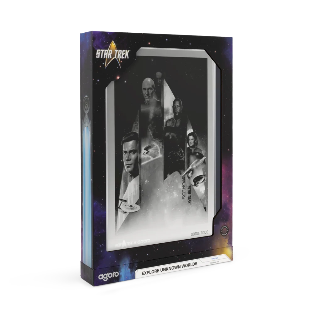 Star Trek Captains: Explore Unknown Worlds 1 oz Silver Collectible Foil