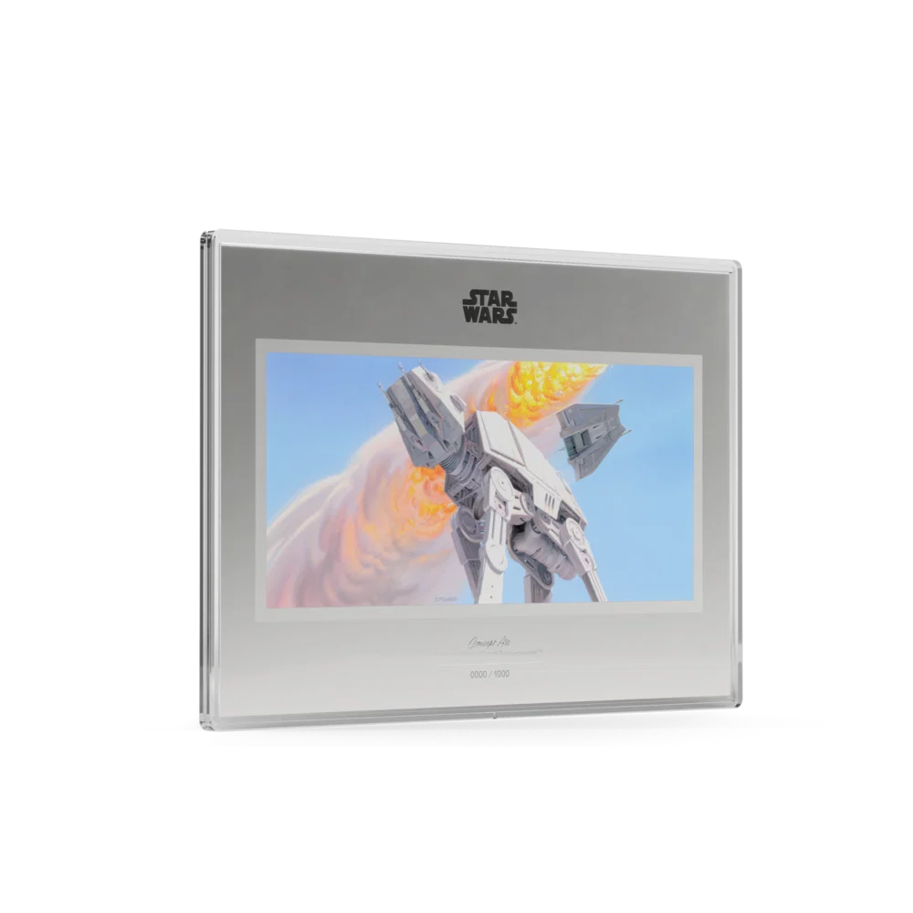 Star Wars™ Concept Art - Imperial Walker™ and Snowspeeder™ 1 oz Silver Collectible Foil