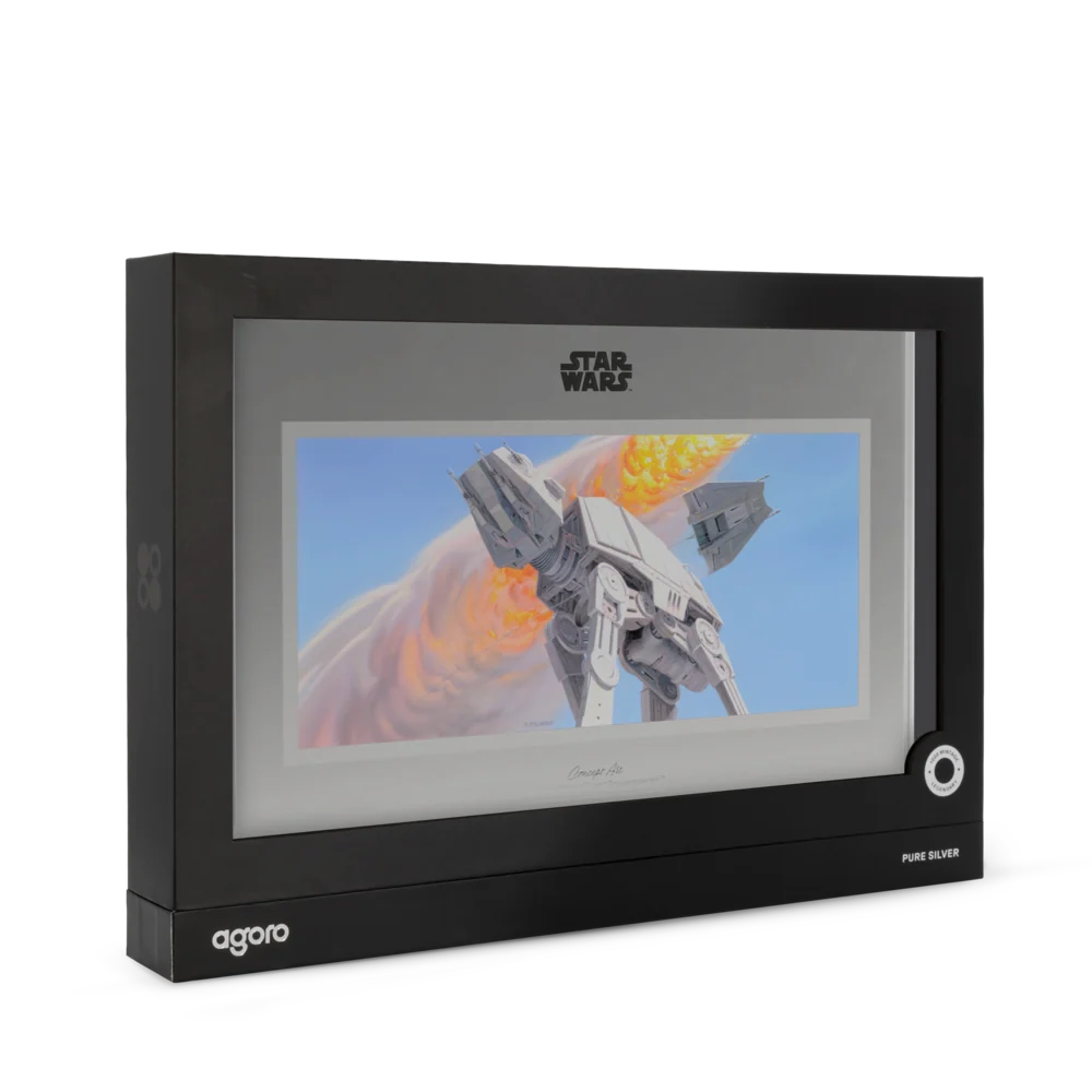 Star Wars™ Concept Art - Imperial Walker™ and Snowspeeder™ 1 oz Silver Collectible Foil