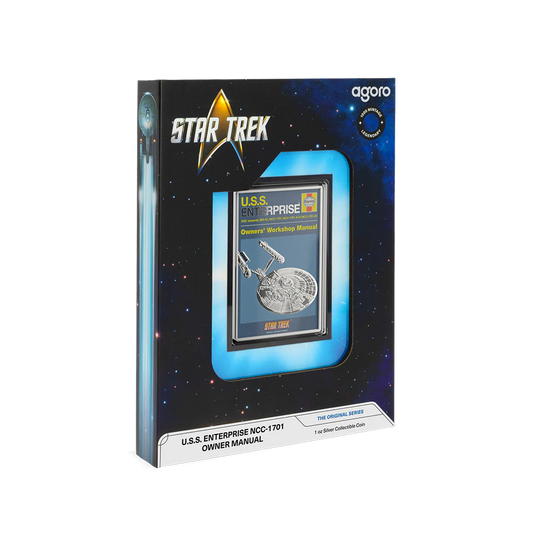 Star Trek - U.S.S. Enterprise NCC-1701 Bridge Owner Manual 1oz Silver Coin