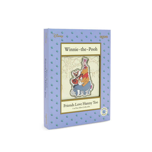 Winnie the Pooh - Friends Love Hunny Too 1oz Silver Collectible Coin