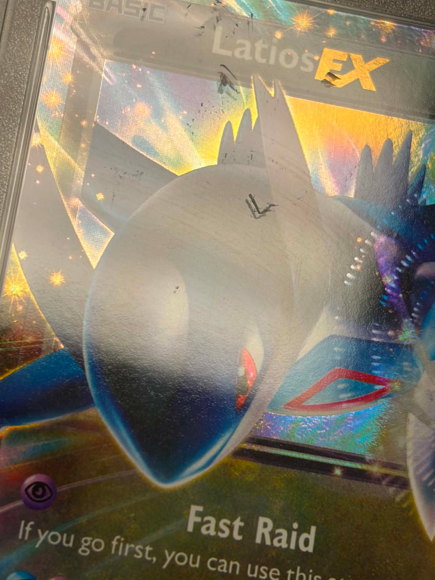 Latios EX XY72 PSA 10 — Card art close-up