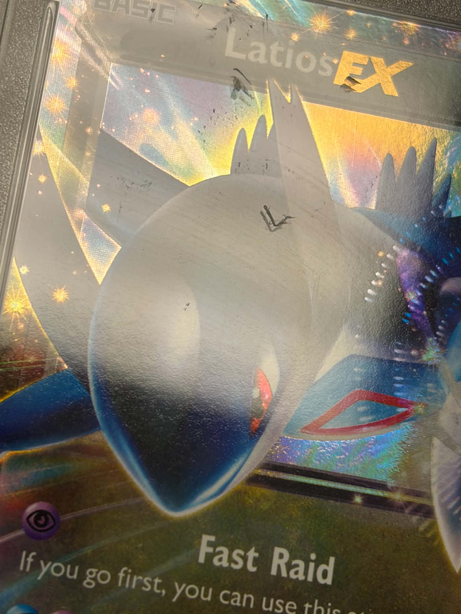 Latios EX XY72 PSA 10 — Card art close-up