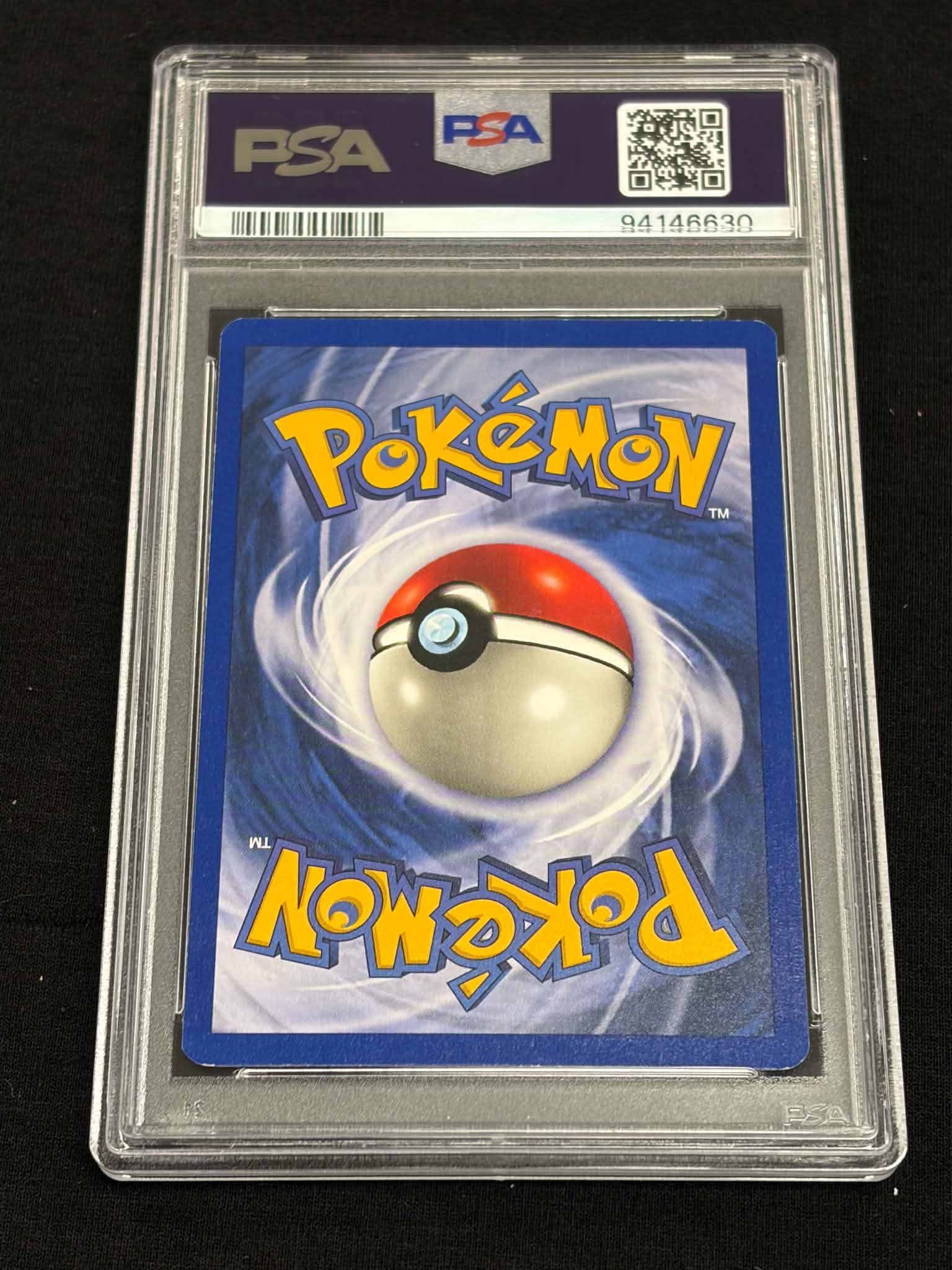 1999 Pokémon Base Set Mewtwo Holo #10/102 PSA 7 NM — Back (PSA Slab)