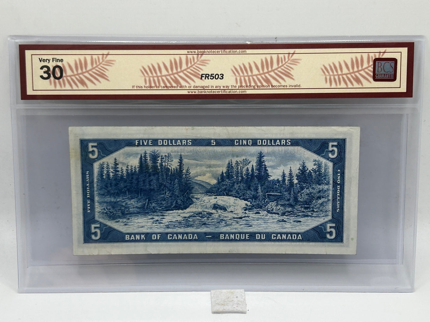 1954 Bank of Canada $5 BC-31b Beattie-Coyne Devil's Face BCS Very Fine 30 - Obverse
