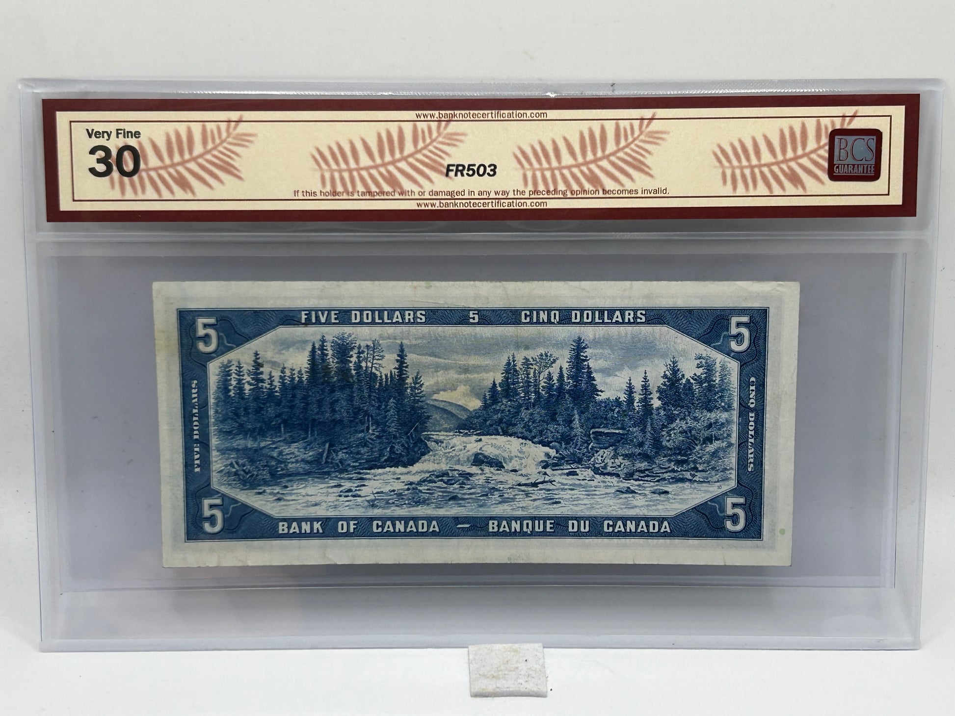 1954 Bank of Canada $5 BC-31b Beattie-Coyne Devil's Face BCS Very Fine 30 - Obverse