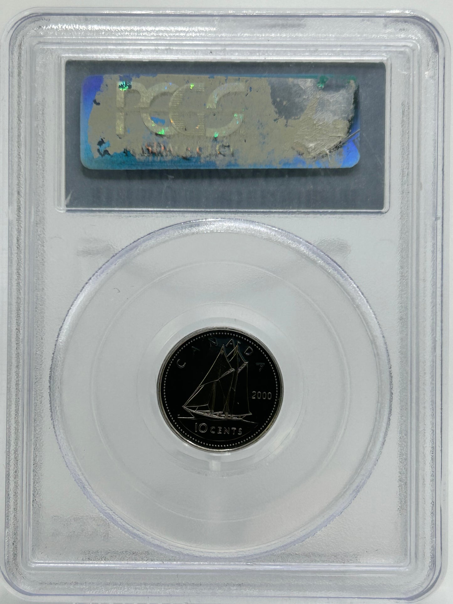 2000-P Canada 10 Cents PCGS MS 66 — Bluenose Reverse
