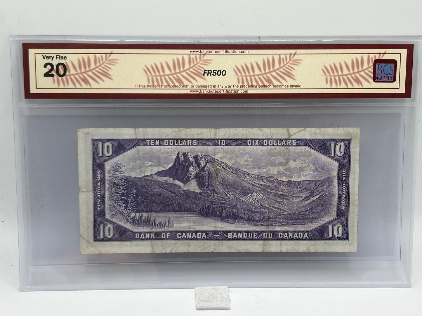 1954 Bank of Canada $10 BC-32b Beattie-Coyne Devil's Face BCS Very Fine 20 - Obverse