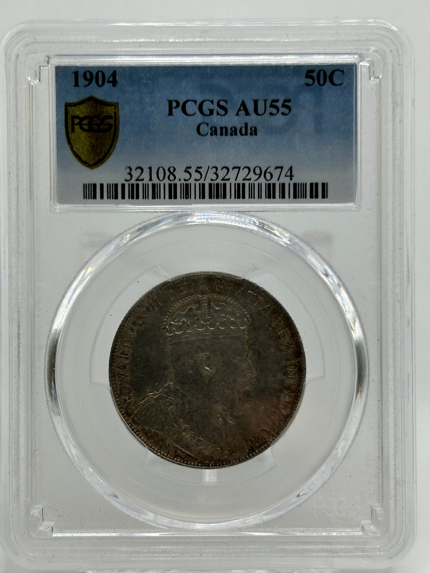 1904 Canada 50 Cents PCGS AU 55 King Edward VII — Obverse
