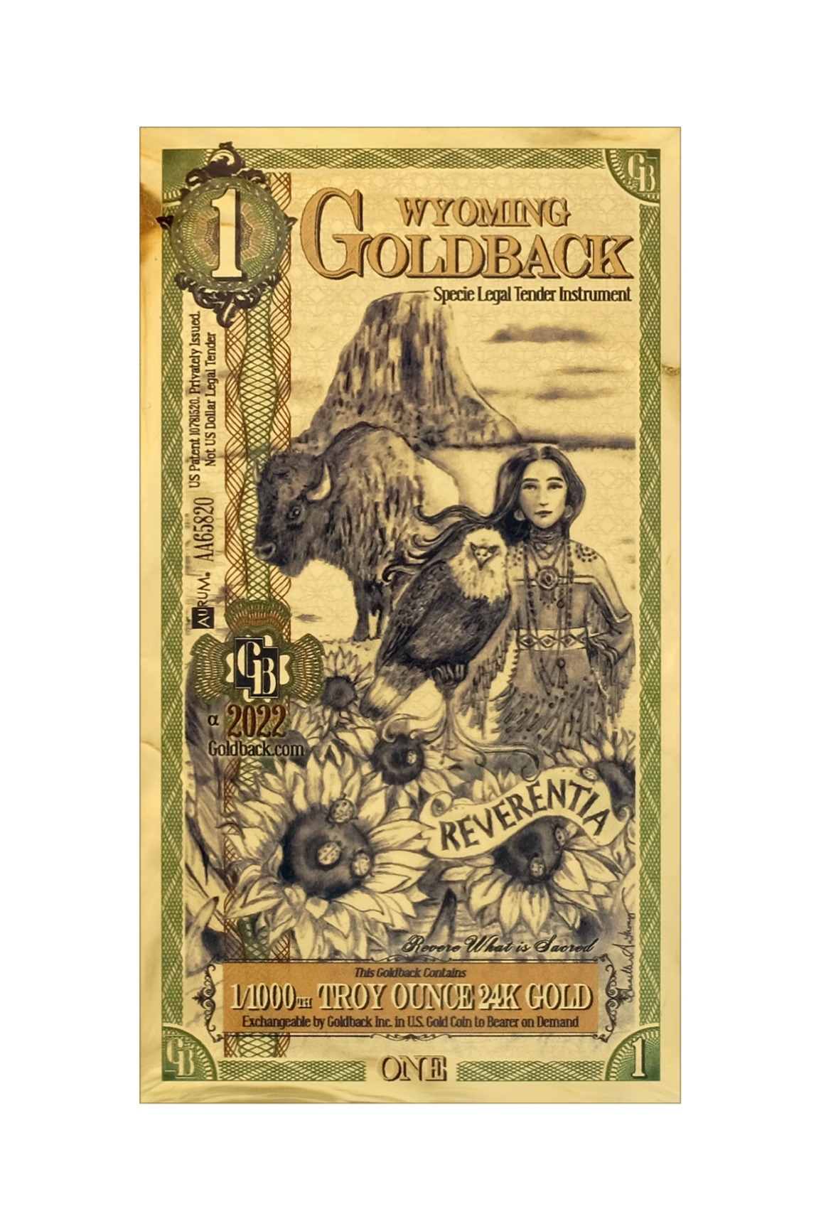 Wyoming GoldBack 1GB