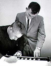 Astronauts Virgil Grissom and John Young