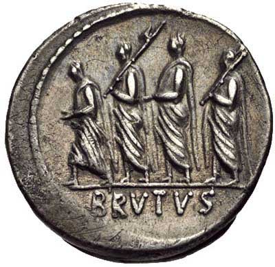 Brutus denarius of 54 BC