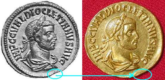Fake diocletian aureus