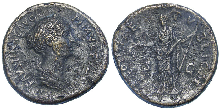 Faustina Jr. sestertius