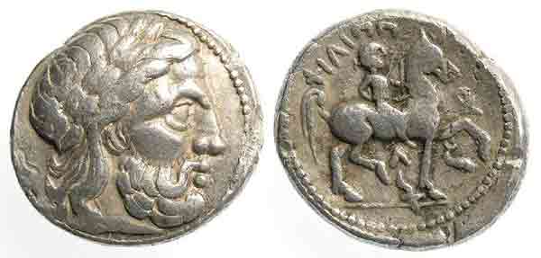 mounted philip ii tetradrachm