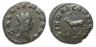 Gallienus, AD 253 to 268. Bronze Antoninianus